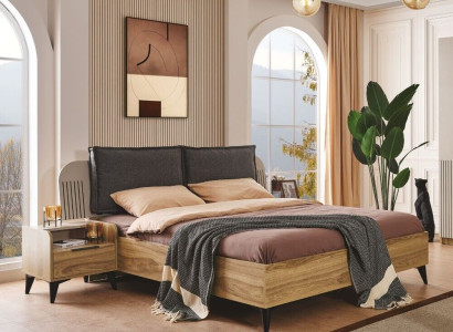 Luxury Bedroom Set Complete Designer Bed 2x Bedside tables 3 pieces new